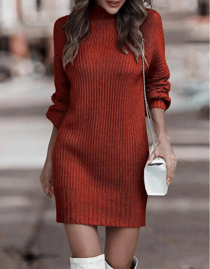 Elarine Knit Sweater Dress
