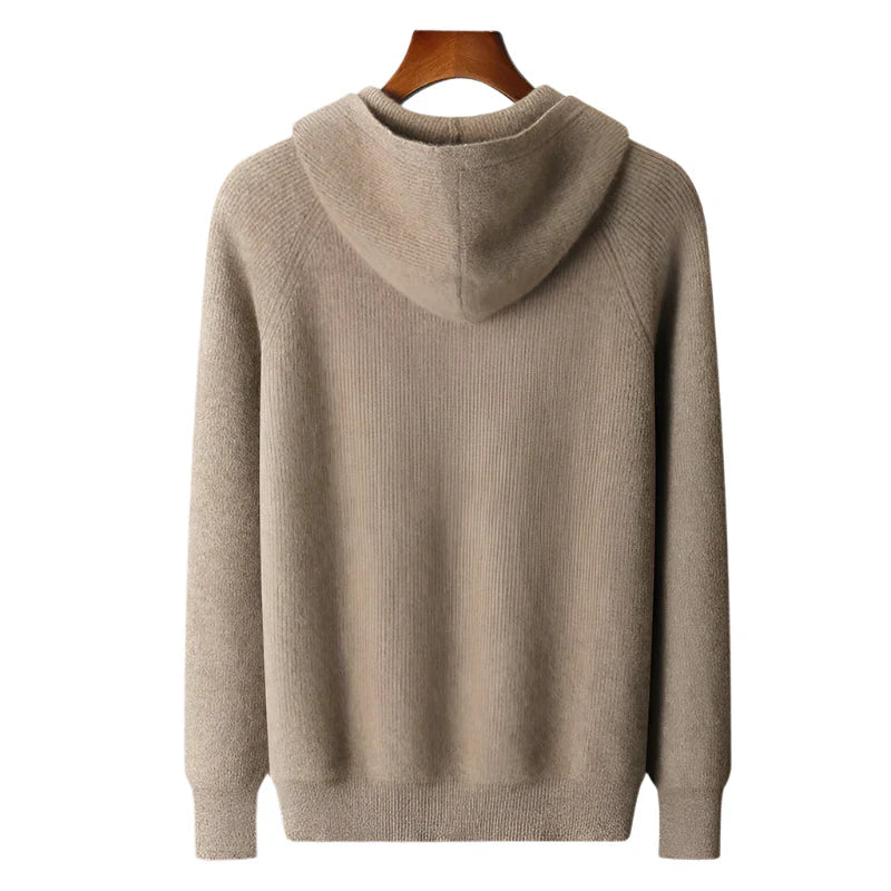 Alsten Merino Wool Zip-Up Sweater