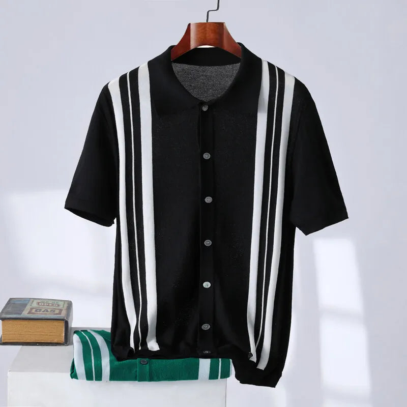 Elston Striped Polo Shirt