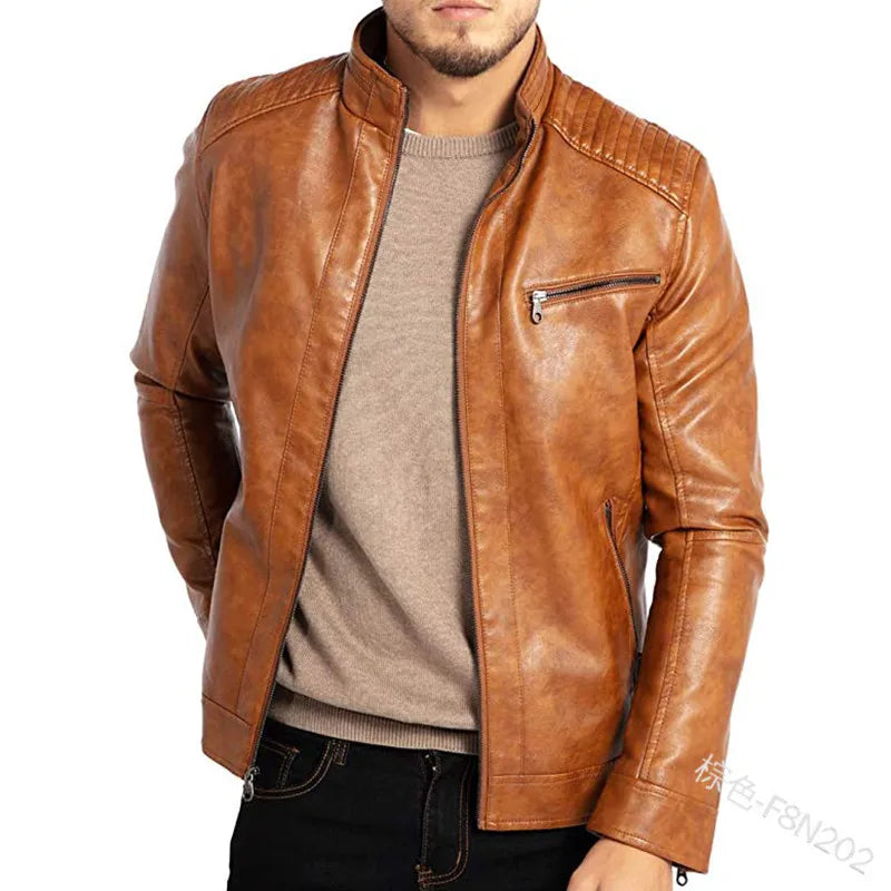 Ferrano Leather Moto Jacket