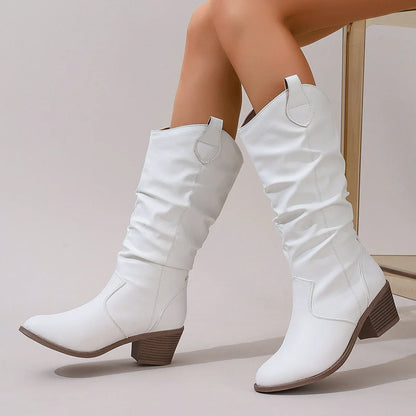 Marenca Western Mid-Calf Boots