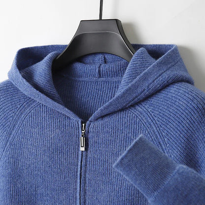 Alsten Merino Wool Zip-Up Sweater