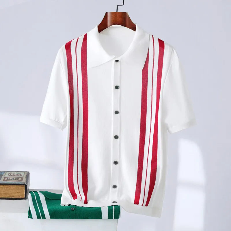 Elston Striped Polo Shirt