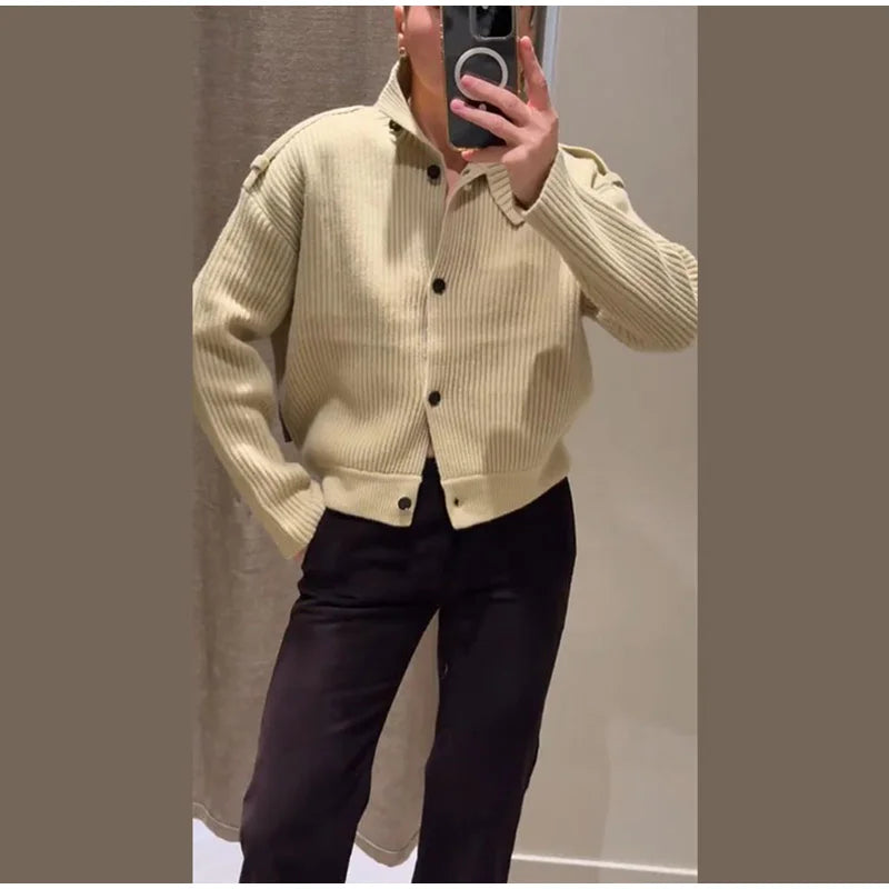 Ravana Structured Knit Cardigan