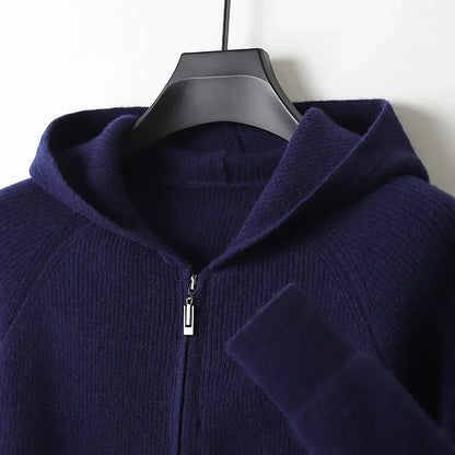 Alsten Merino Wool Zip-Up Sweater