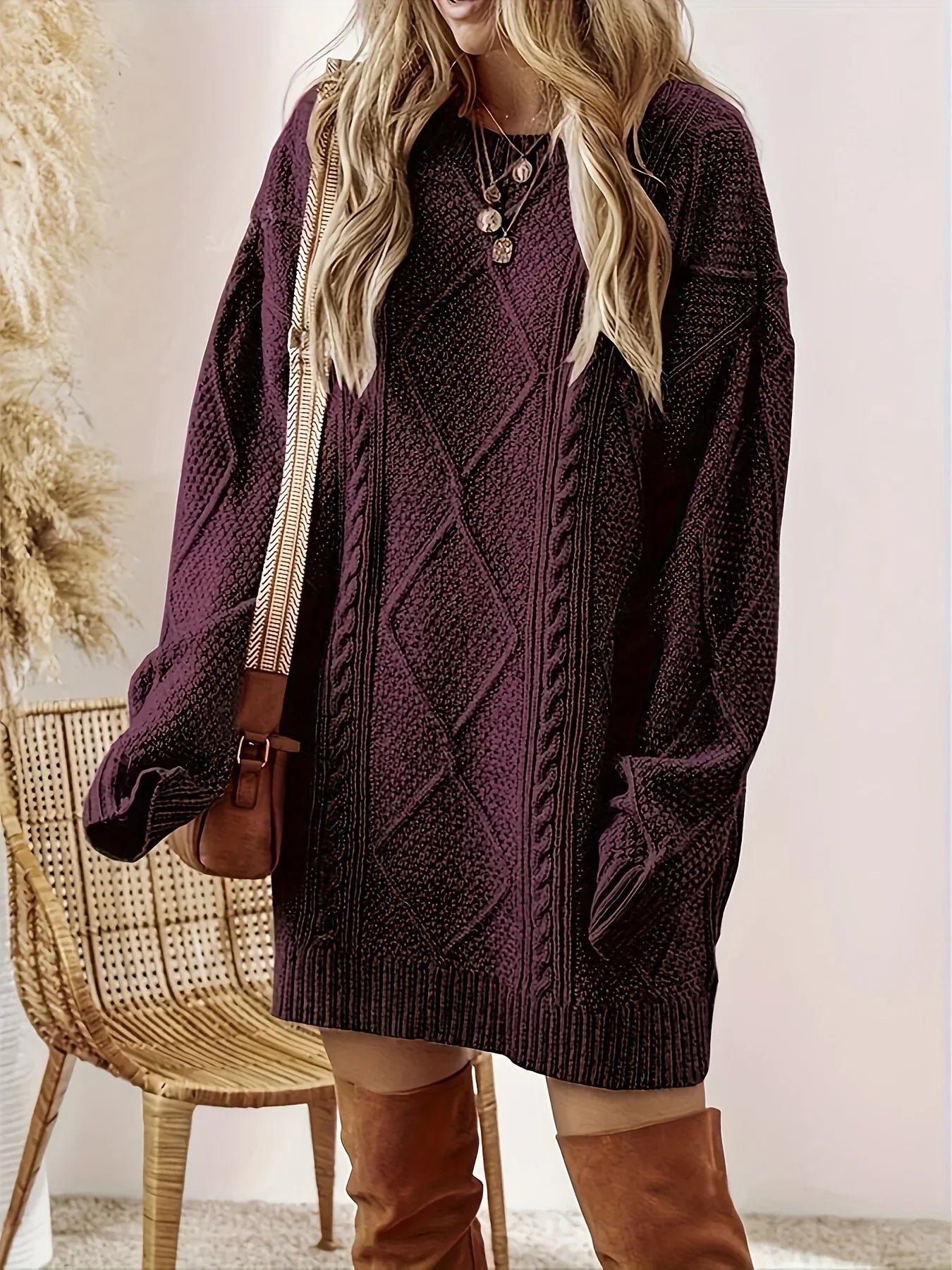 Valdina Knit Sweater Dress