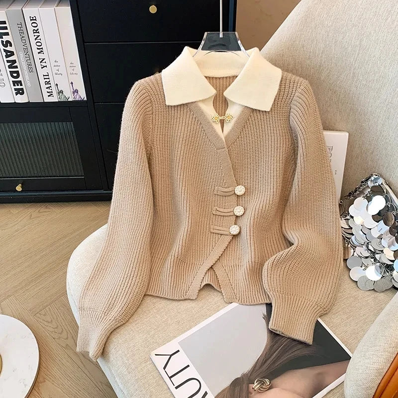 Valentia Knit Button Cardigan