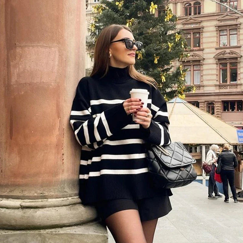 Navarro Striped Knit Sweater