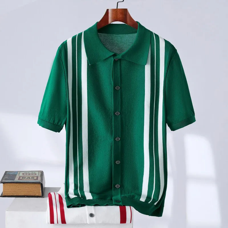 Elston Striped Polo Shirt