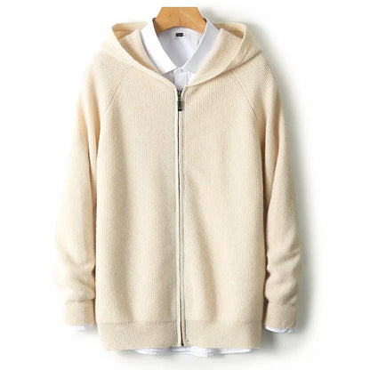 Alsten Merino Wool Zip-Up Sweater