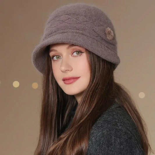 Aubrella Warm Knit Cloche Hat