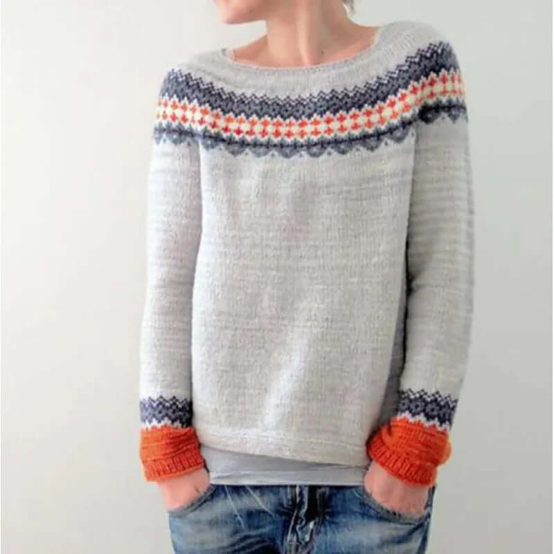 Women’s Elegant Cashmere Fair Isle Sweater