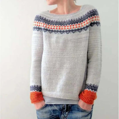 Women’s Elegant Cashmere Fair Isle Sweater