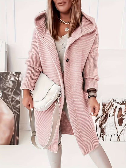 Women’s Luxury Cashmere Hooded Sweater Cardigan