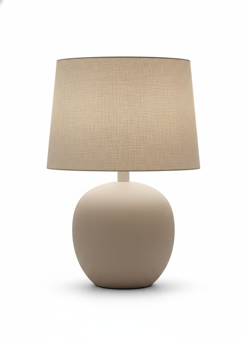 Beige Fabric Table Lamp