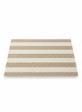 Beige Striped Doormat