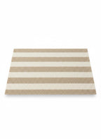 Beige Striped Doormat