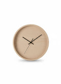 Beige Wood Wall Clock