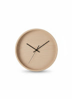 Beige Wood Wall Clock