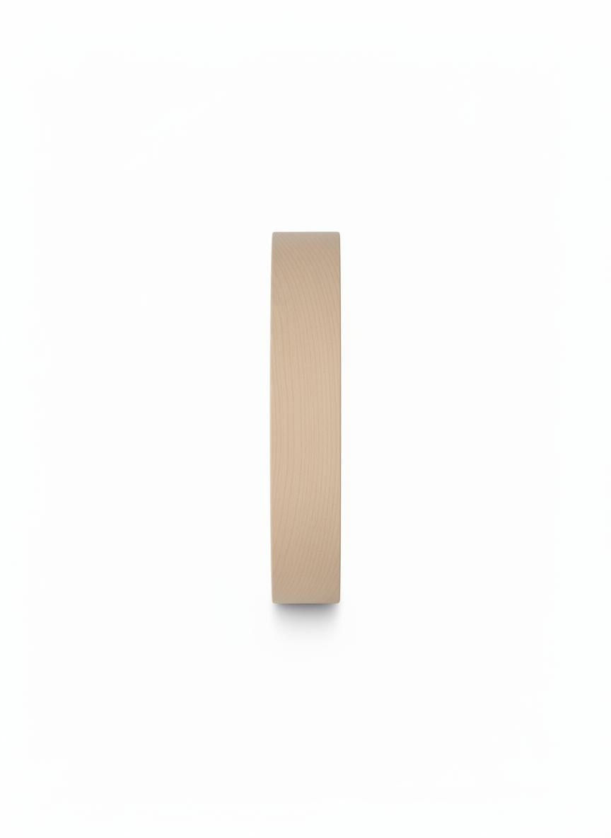 Beige Wood Wall Clock