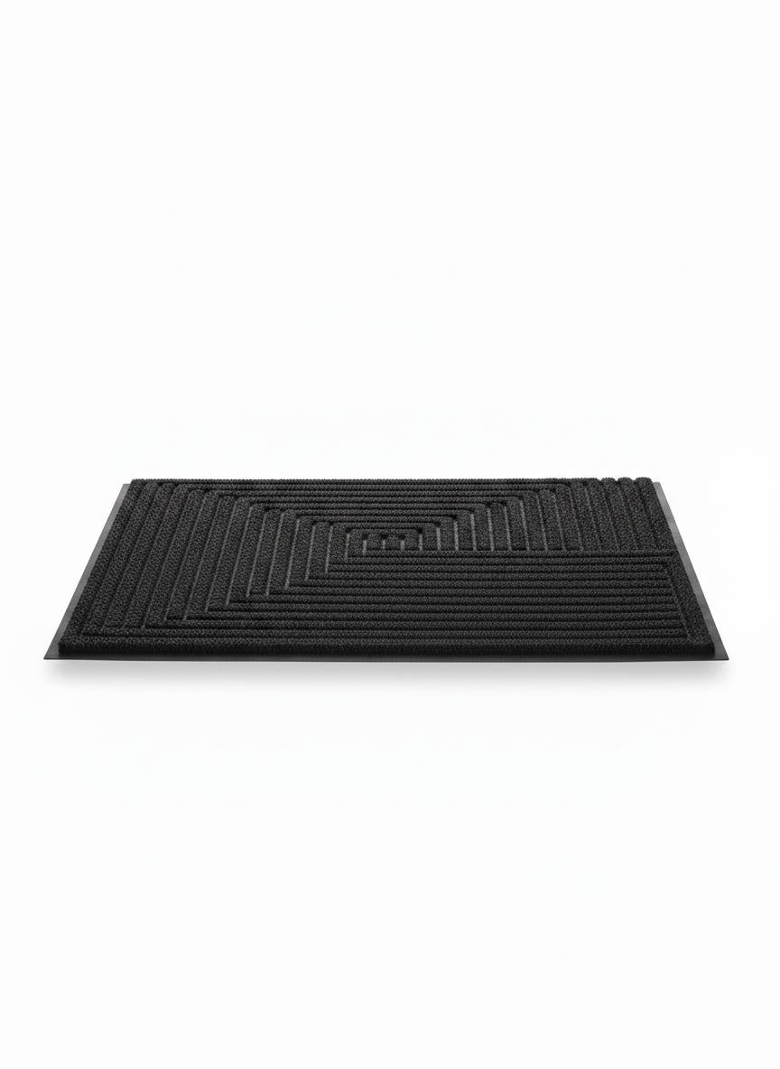 Black Minimal Doormat