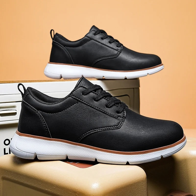 Ardley Faux Leather Lace-Up Sneaker