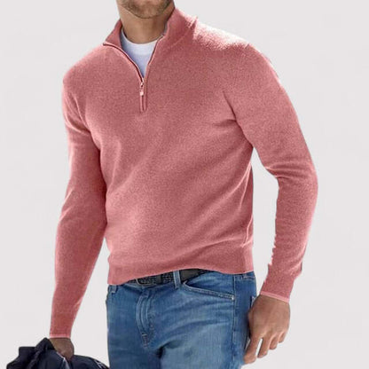 Men’s Bellagio Half-Zip Cashmere Sweater