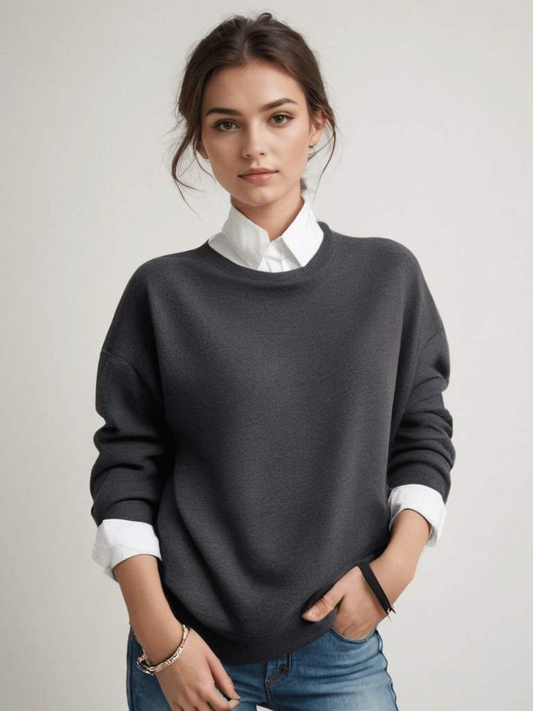 Aurelia Cashmere Blend Crewneck Sweater