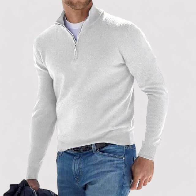 Men’s Bellagio Half-Zip Cashmere Sweater