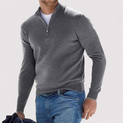 Men’s Bellagio Half-Zip Cashmere Sweater
