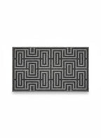 Gray Geometric Doormat