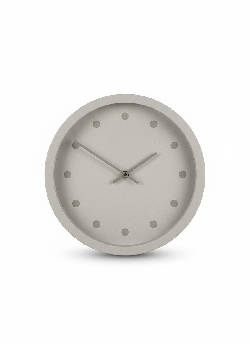 Gray Minimal Wall Clock