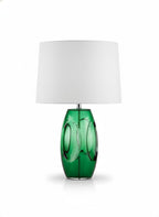 Green Glass Table Lamp