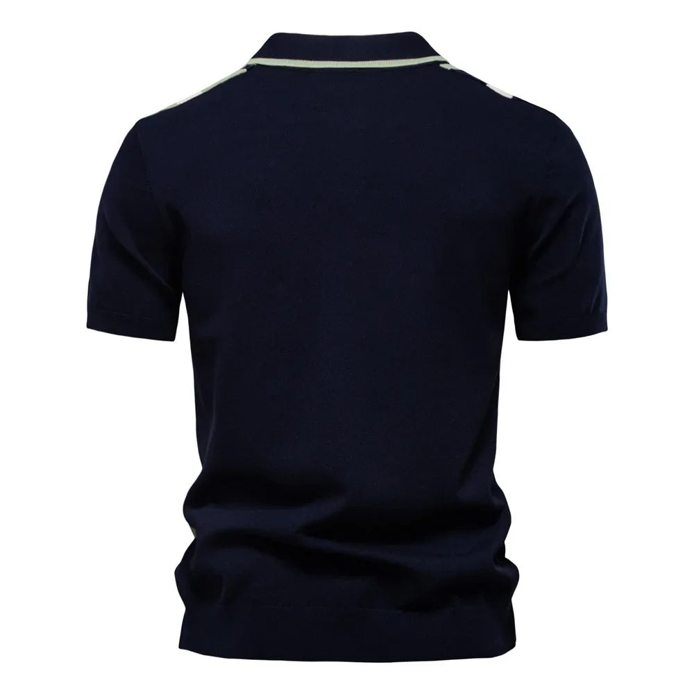 Varenna Contrast Knit Polo