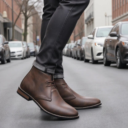Claybourne Faux Leather Chukka Boots