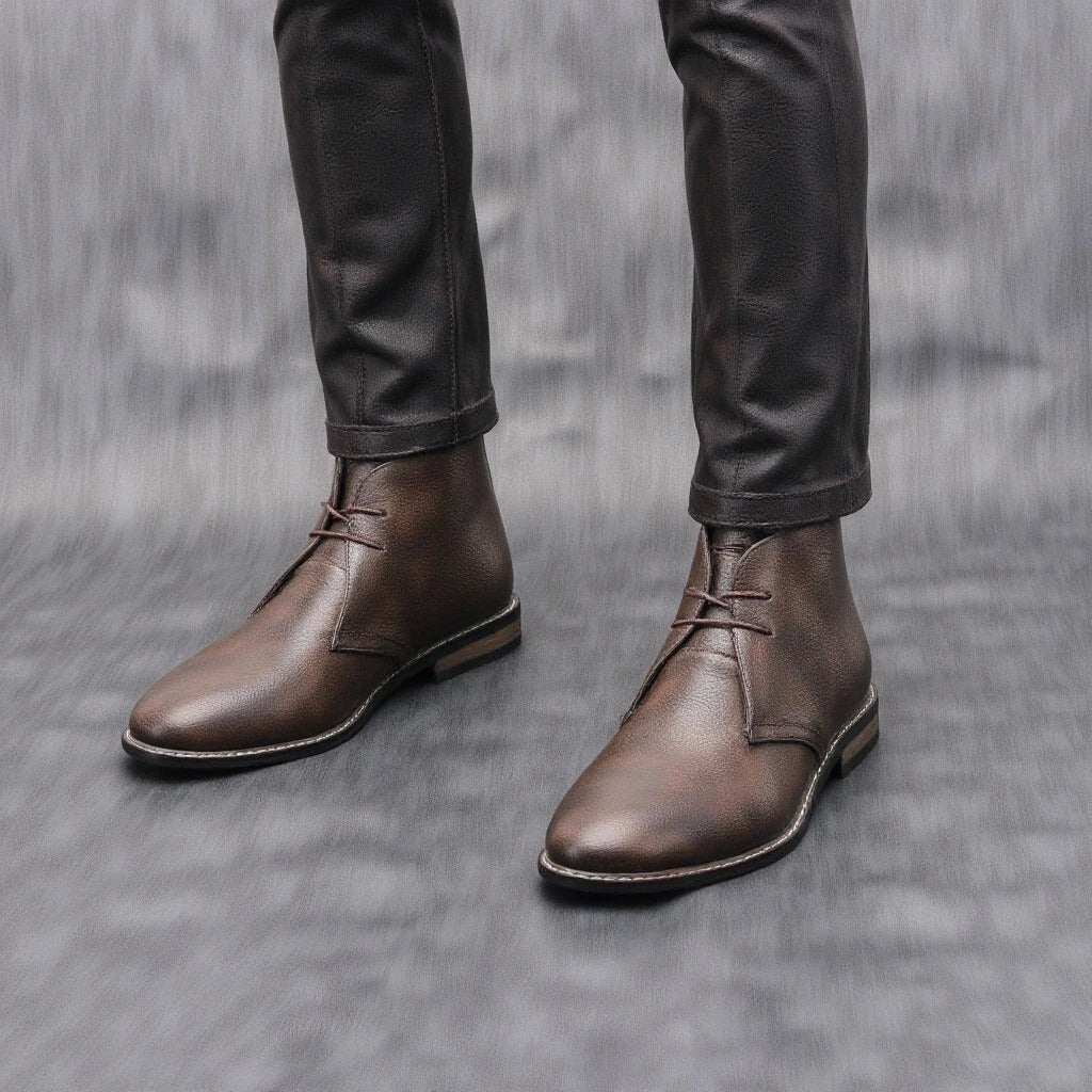 Claybourne Faux Leather Chukka Boots