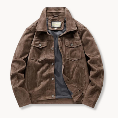 Lorenzo Suede Trucker Jacket
