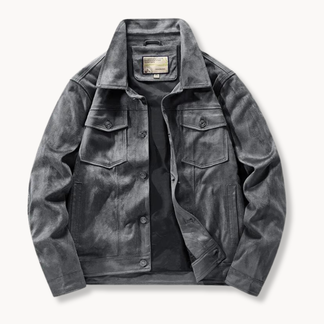 Lorenzo Suede Trucker Jacket
