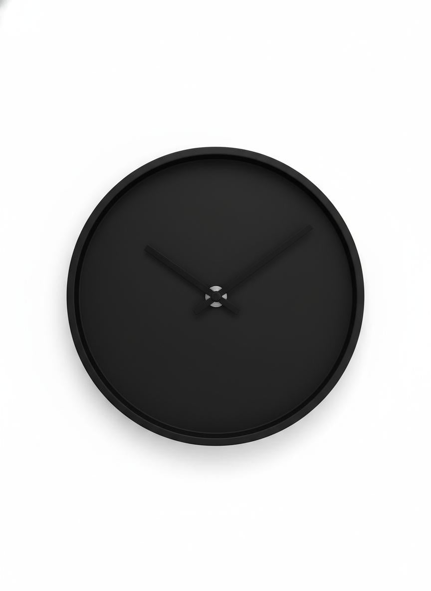 Modern Black Wall Clock