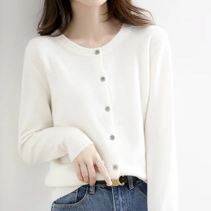 Liora Cashmere Button Cardigan